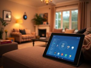 Casă inteligentă: confort, tehnologie și lumină ambientală.