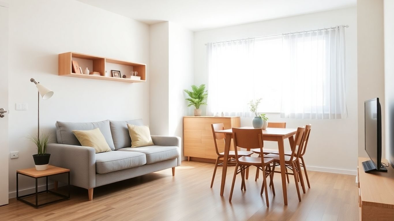 Mobilier inteligent pentru apartamente mici.
